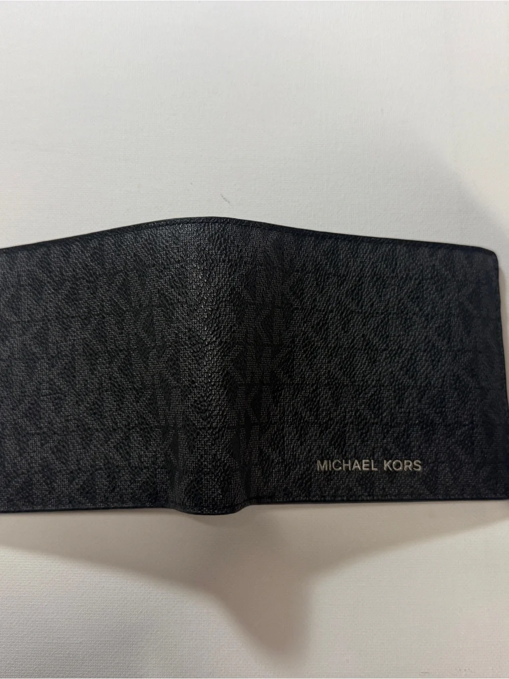 Michael Kors Black Logo-Print Men's Bifold Wallet